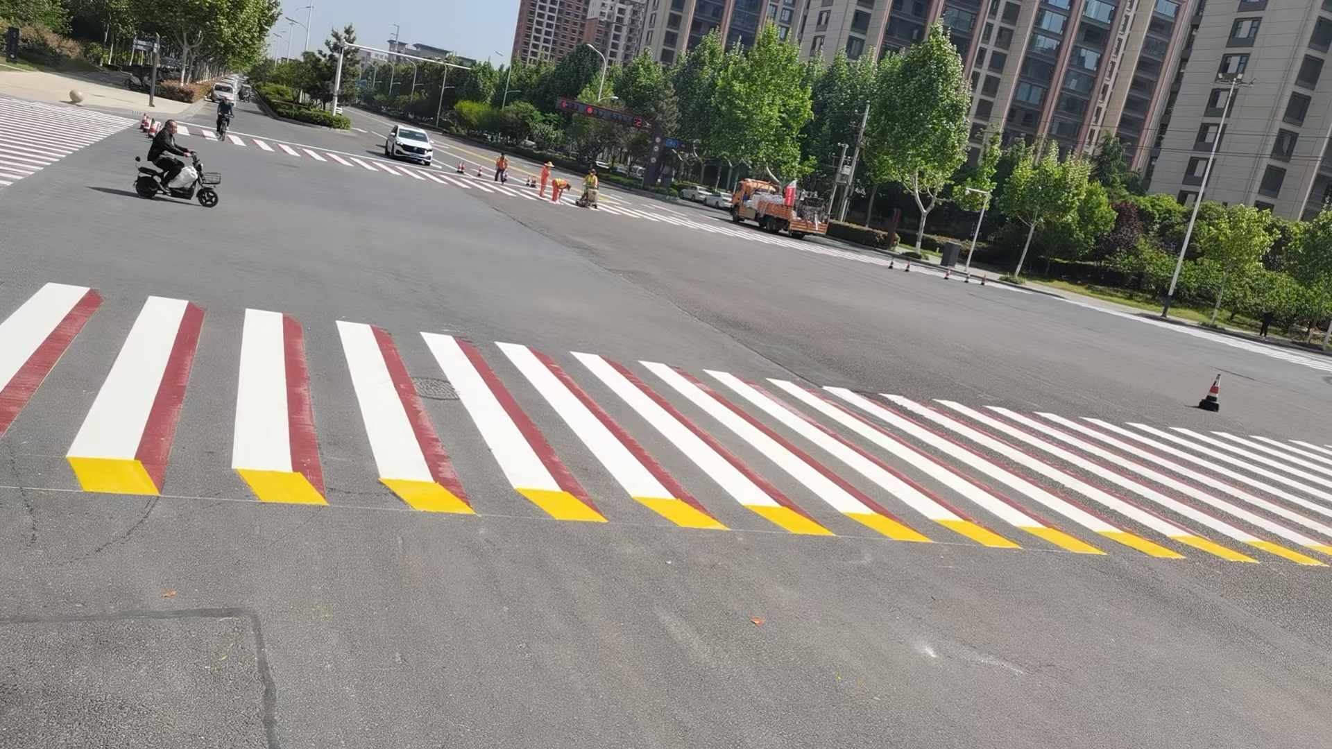 道路标线,市政道路标线,道路标线施工